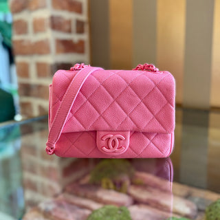 CHANEL Mini Pink Square Flap Incognito