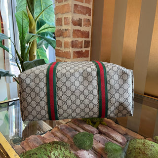 GUCCI Tender GG Supreme Monogram Textured Dollar Calfskin Web Tote