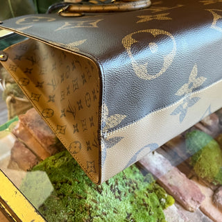 LOUIS VUITTON OnTheGo GM Brown Giant Reverse Monogram Tote Bag