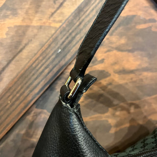 GUCCI Green GG Monogram Canvas Hobo Bag