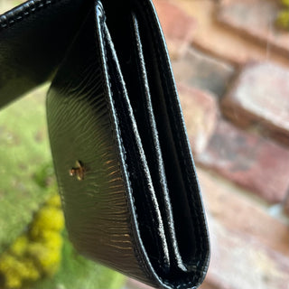 LOUIS VUITTON Elise Black Epi Leather Wallet