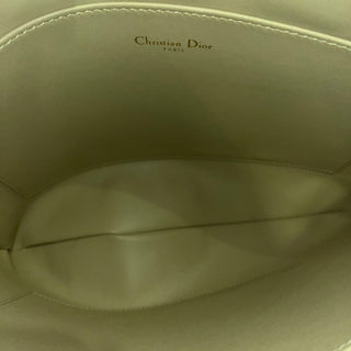 DIOR Caro Pouch Beige Iridescent Lambskin Leather Clutch