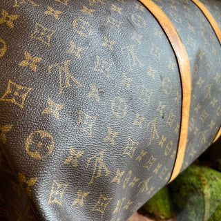 LOUIS VUITTON Keepall Bandouliere 60 Brown Monogram Canvas Duffel Bag