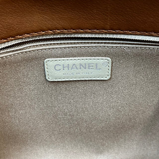 CHANEL Hamptons Large Brown Calfskin Flap Bag ADI1106