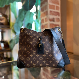 LOUIS VUITTON Odeon Noir Damier Ebene Canvas Crossbody Bag