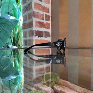 CHANEL 5468-B Black Acetate Square Sunglasses