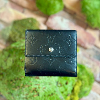 LOUIS VUITTON LV Monogram Leather Elise Wallet