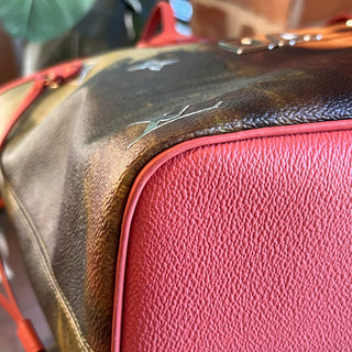 LOUIS VUITTON Neverfull MM Jeff Koons Da Vinci Coated Canvas Tote