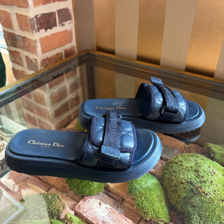 DIOR Dio(r)evolution Navy Slide Sandals