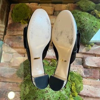 GUCCI Crystal Embellished Slip On Mules SZ40.5(10.5US) DIA313