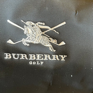 BURBERRY Golf Boston Black Nylon Leather Satchel Bag