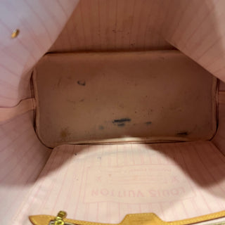 LOUIS VUITTON Neverfull MM Damier Azur Canvas Tote Bag