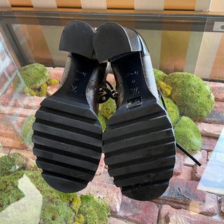 GUCCI Apollo Calfskin GG Supreme Nappa Samoa Quilted Lace Up Ankle Boots 39(9US)