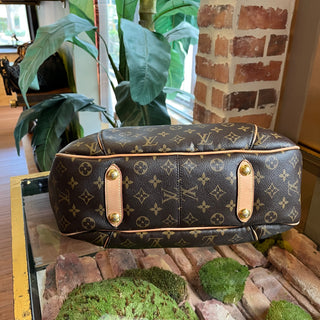 LOUIS VUITTON Galleria PM Brown Monogram Canvas Hobo Bag
