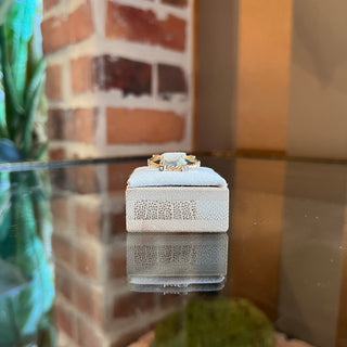 DAVID YURMAN 18K Cable Ring w/ 7 Diamonds SZ 6