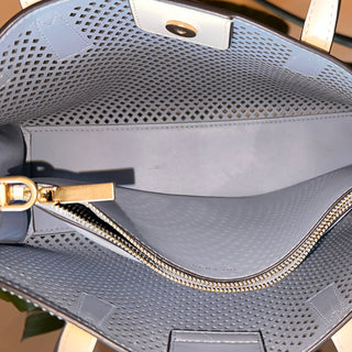 TORY BURCH Robinson Small Perforated Leather Satchel
