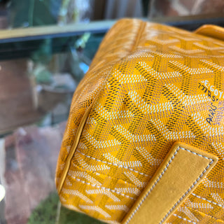 GOYARD Mustard Goyardine Coated Canvas and Leather Rouette PM Shoulder Bag