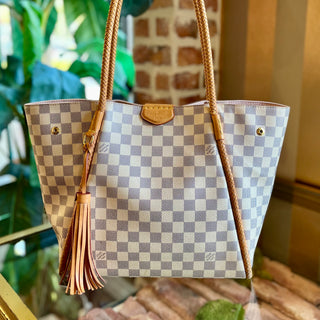 LOUIS VUITTON Propriano Damier Azur Shoulder Bag