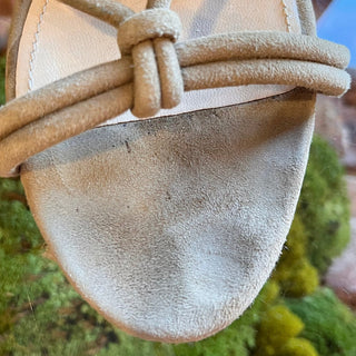 PRADA Beige Suede Slingback Espadrille Sandals SZ 39 (US 9)