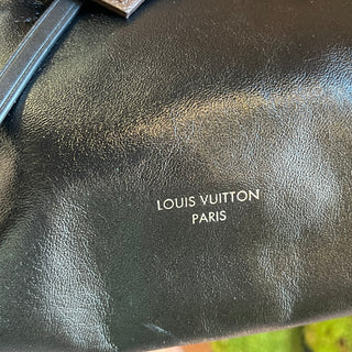 LOUIS VUITTON Carryall PM Black Lambskin Shoulder Bag