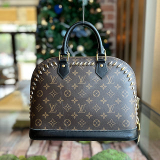 LOUIS VUITTON Alma PM Monogram Metal Stones Top Handle