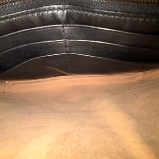 GUCCI Black GG Marmont Matelasse Mini Wallet on Chain