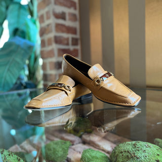TORY BURCH Caramel Corn Perrine Loafers SZ 7.5