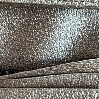 GUCCI Ophidia Brown GG Supreme Monogram Textured Dollar Calfskin Web Card Case