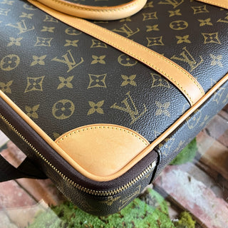 LOUIS VUITTON Cupertino Monogram Canvas Brown Briefcase