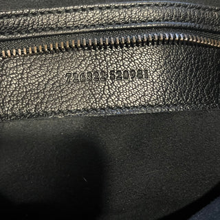 GUCCI Aphrodite Black Leather Hobo Bag