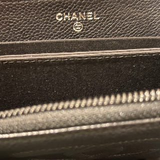CHANEL Timeless CC Caviar Leather Zip Around Wallet  AD1182