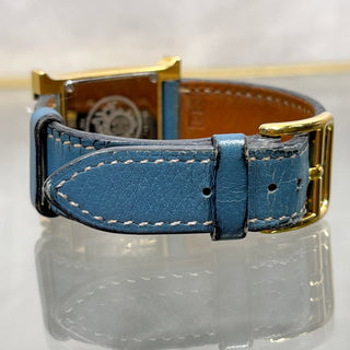 HERMES HH1.201  Blue Gold Plated H Quartz Ladies Watch