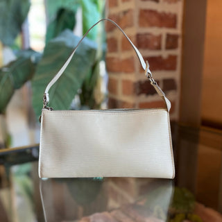 LOUIS VUITTON Pochette Accessories 24 Ivory Epi Leather Shoulder Bag