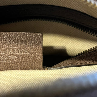 GUCCI Small Ophidia Day Beige Ebony GG Supreme Monogram Canvas New Acero Calfskin Backpack Bag