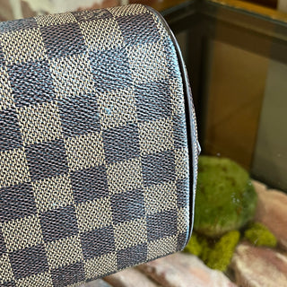 LOUIS VUITTON Ribera Mini Damier Ebene Canvas Top Handle Bag