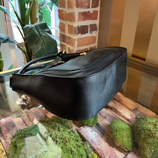 CHLOE Marcie Black Grained Leather Hobo Tall
