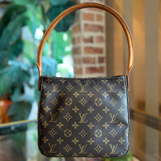 LOUIS VUITTON Looping MM Monogram Canvas Vintage Shoulder Bag