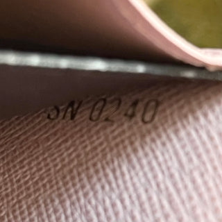 LOUIS VUITTON Monogram Emilie Pink Coated Canvas Wallet