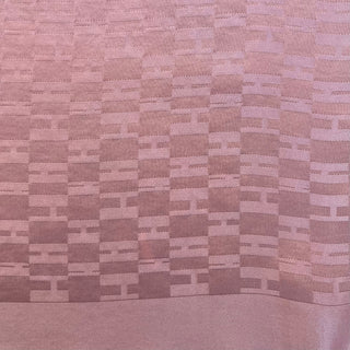 HERMES Rose Faconnee Grand H Pocket Square