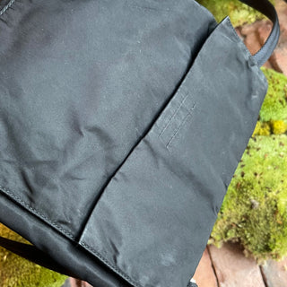 PRADA Flat Double Sided Black Nylon Crossbody Bag