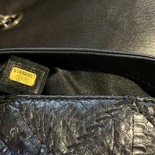 CHANEL Black Python Ultimate Stitch Flap Shoulder Bag