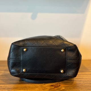 CHANEL Quilted CC Drawstring Bucket Bag