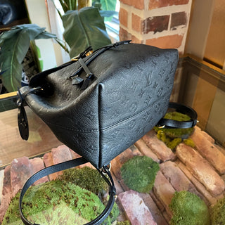 LOUIS VUITTON Montsouris Black Monogram Empreinte Leather Backpack