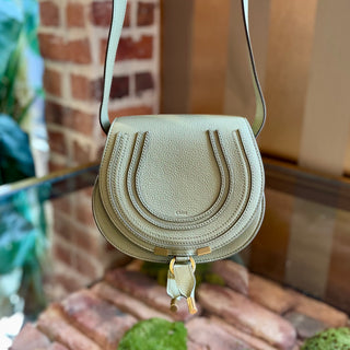CHLOE Light Green Marcie Small Crossbody Bag