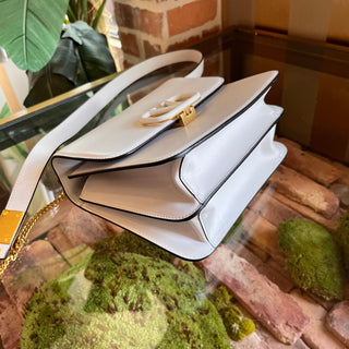 VALENTINO GARAVANI VSling Small White Smooth Calfskin Shoulder Bag