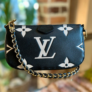 LOUIS VUITTON Pochette Accessories Mini Black Empriente Monogram Giant