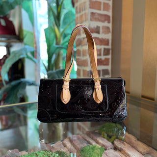 LOUIS VUITTON Rosewood Avenue Amarante Vernis Leather Shoulder Bag