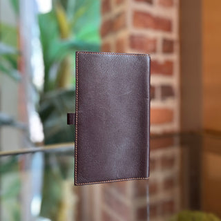 HERMES Continental Chocolate Swift Leather Wallet