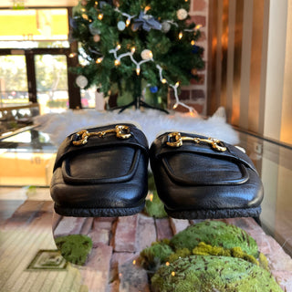 GUCCI Ariel Shearling Slip On Loafers SZ40.5(10.5US)