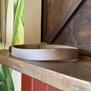 GUCCI GG Porcelain Rose Marmont Calfskin Leather Belt SZ 105/42(14US)